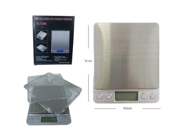 &u++ MINI BALANZA DIGITAL GRAMERA 0.1 A 3000 GRS BLZ-5206